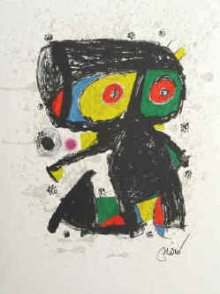 Joan Miró - Poligrafa XV Anys. Poligrafa 15 years. Original color lithograph signed by Joan Miró. 