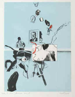 artist Peter Klasen - Ce que femme veut. 1964 Lithographie signiert und nummeriert.