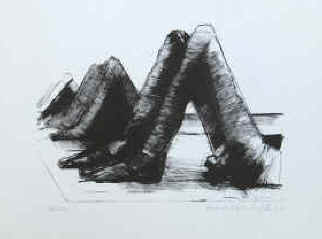 Schoenholtz, Michael - ohne Titel. Offset-Lithographie von Michael Schoenholtz 1969 signiert und nummeriert. Auflage 500.