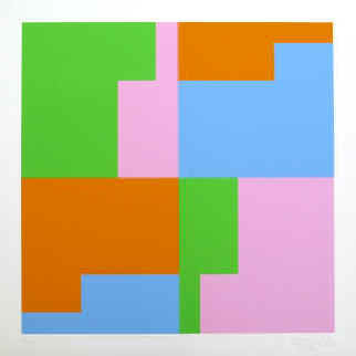 Carlo Vivarelli - geometrischen Komposition signiert, nummeriert, datiert 1971.