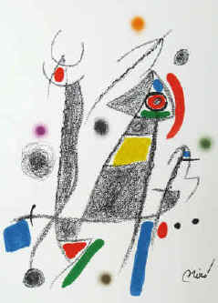Joan Miró - No. 6 from the series Maravillas con variaciones acrósticas en el jardín de Miró. Original lithograph signed by Joan Miró.
