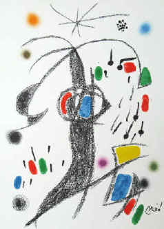 Joan Miró - No. 19 from the series Maravillas con variaciones acrósticas en el jardín de Miró. Original lithograph signed by Joan Miró.