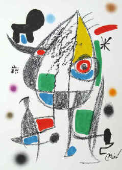 Joan Miró - No. 20 from the series Maravillas con variaciones acrósticas en el jardín de Miró. Original lithograph signed by Joan Miró.