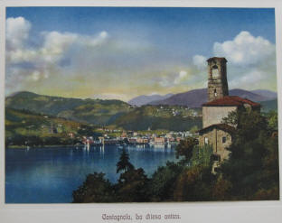 Castagnola, la chiesa antica, Lago di Lugano.