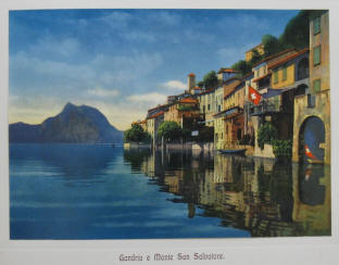 Gandria e Monte San Salvatore, Lago di Lugano.