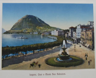 Lugano Quai e Monte San Salvatore 1900.