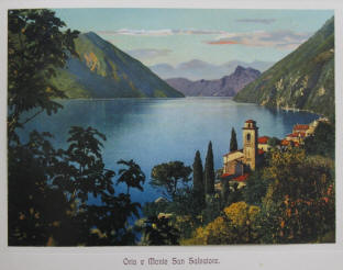 Oria e Monte San Salvatore, Lago di Lugano.