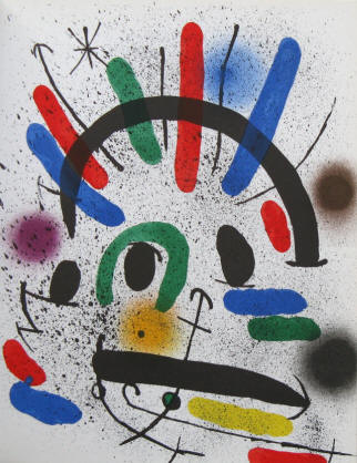 Joan Miro - Lithographie II, 1972.  Michel Leiris, Fernand Mourlot.