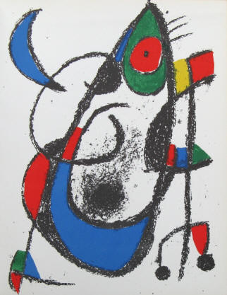 Lithograph XI - Joan Miro, Raymond Queneau - Lithographe Vol 2. 1953-1963, Paris, Maeght Editeur 1975.