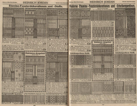 Etamine-Fensterdekorationen und Stoffe, Etaminegrund, Kongressstoffe, Etaminestoffe, Fensterdekoration, Scheibengardinen