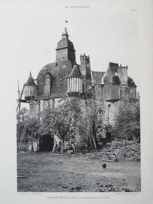 Normandie 1931: La Haute-Chapelle - Manoir de la Sausserie Reverse.