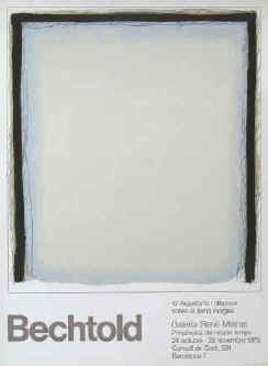Erwin Bechtold - Original Farblithographie. Plakat der Ausstellung 1978 in der Galeria René Métras, Barcelona.