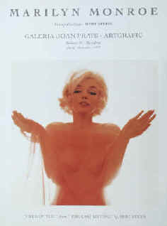 Bert Stern poster Marilyn Monroe. Galeria Joan Prats, Barcelona 1997.