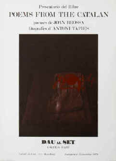 Antoni Tàpies - Poems from the Catalan de Joan Brossa. color lithograph 1973 at Galeria d' Art Dau al Set, Barcelona.