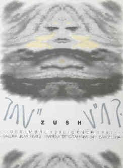  Alberto Porta ZUSH - EVRU, art exhibition poster.