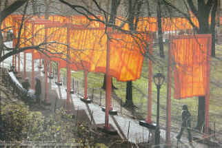 Christo and Jeanne-Claude - The Gates, Central Park New York City 1979 - 2005.