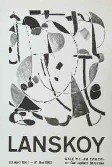 André Lanskoy Lithographie Erker Presse Galerie St. Gallen 1963. 