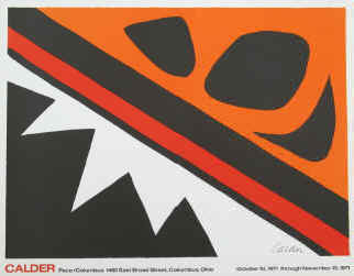 Alexander Calder:  La Grenouille et cie at Pace Columbus, Ohio 1971.