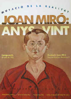 large size poster Joan Miró - Anys vint. 90 aniversar Joan Miró 1983 Exposicion