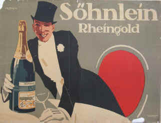 Stephan Krotowski: Söhnlein Rheingold Plakat von 1914.