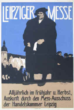 Leipziger Messe Plakat von Walther Illlner, Leipzig 1907.