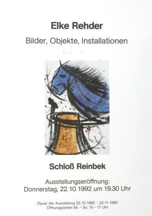 Chess Posters, Schach Plakate, Affiches jeu d'échecs, Carteles de exposición arte y ajedrez. Elke Rehder Schloss Reinbek 1992.