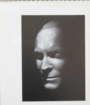 Schauspieler Horst Caspar. Totenmaske.