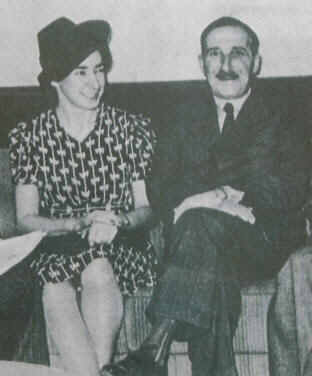Lotte Zweig und Stefan Zweig in Fotografie von 1940