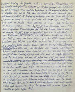 Brief einer Unbekannten. Text  Handschrift von Stefan Zweig 1921