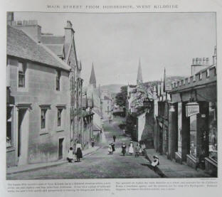 Main street from Horseshoe, West Kilbride in Ayrshire, Scotland.