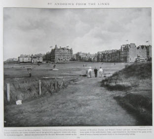 St. Andrews with the pavilion of the Royal and Ancient Golf Club on the left.