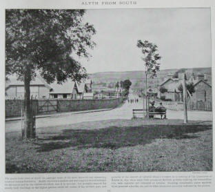 Alyth from south, a town in Perthshire, Scotland around 1900.