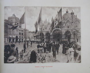 Piazza San Marco con Piccioni, 1900 di Venezia