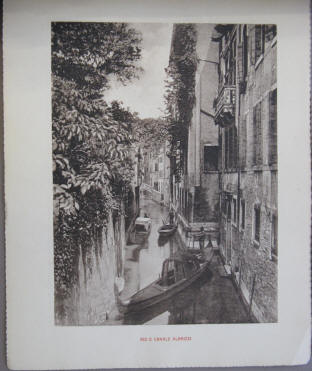 Rio e Canale Albrizzi di Venezia 1900