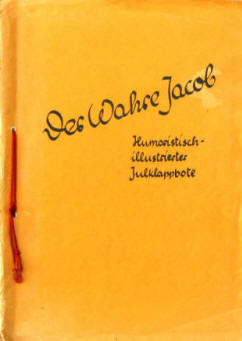 Einband von "Der Wahre Jacob - Humoristisch-illustrierter Julklappbote", Hamburg 1953