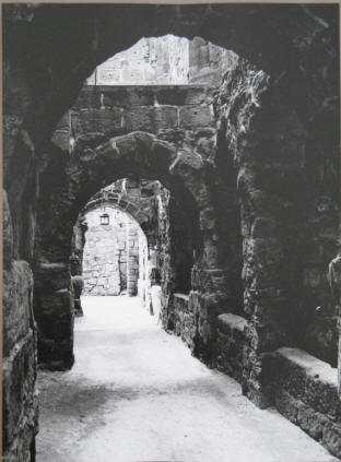 Ruine des Cölestiner-Klosters auf dem Oybin. Zittauer Gebirge.