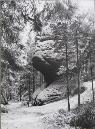 Kelchstein bei Oybin im Zittauer Gebirge.