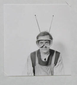 German artist Robert Rehfeldt,  1931 - 1993 in Berlin. Photography from 1983.