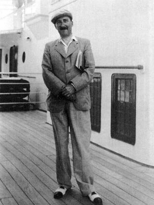Stefan Zweig 1936 auf dem Schiff